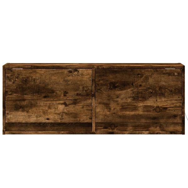 TV-Wandschrank Rauch Eiche Antinogel 100x31x35cm (mit LED-Beleuchtung)