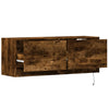 TV-Wandschrank Rauch Eiche Antinogel 100x31x35cm (mit LED-Beleuchtung)