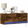 TV-Wandschrank Rauch Eiche Antinogel 100x31x35cm (mit LED-Beleuchtung)