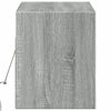 Grauer TV-Wandschrank Antinogel 100x31x35cm (mit LED-Beleuchtung Sonoma)