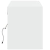 Weißer TV-Wandschrank Antinogel 140x31x38cm (mit LED-Beleuchtung)