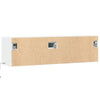 Weißer TV-Wandschrank Antinogel 140x31x38cm (mit LED-Beleuchtung)