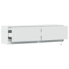 Weißer TV-Wandschrank Antinogel 140x31x38cm (mit LED-Beleuchtung)