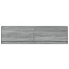 Grauer TV-Wandschrank Antinogel 140x31x38cm (mit LED-Beleuchtung Sonoma)