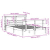 Bett mit Matratze Bradatan 120x200cm (Kiefer)