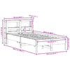 Bett mit Matratze Corbea 120x200cm (Kiefer)