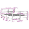 Bett mit Matratze Brinduse 120x200cm (Kiefer)