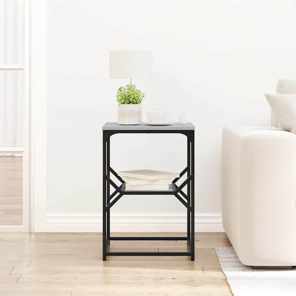 Grauer Beistelltisch Ligenta 41x40x60cm