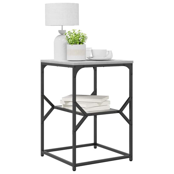 Grauer Beistelltisch Ligenta 41x40x60cm