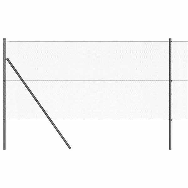 Aita 10 m x 1.2 paalujen kanssa harmaa