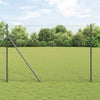 Paalujen kanssa harmaa aita 1.5 x 10 m