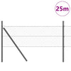 0,4 x 25 m harmaa aita paalujen kanssa