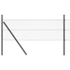 Zaun 0,8 m x 25 m, mit Pfosten grau