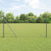 1,2 x 25 m Zaun mit Pfählen, grau
