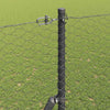 1.6 x 25 m harmaa aita paaluilla