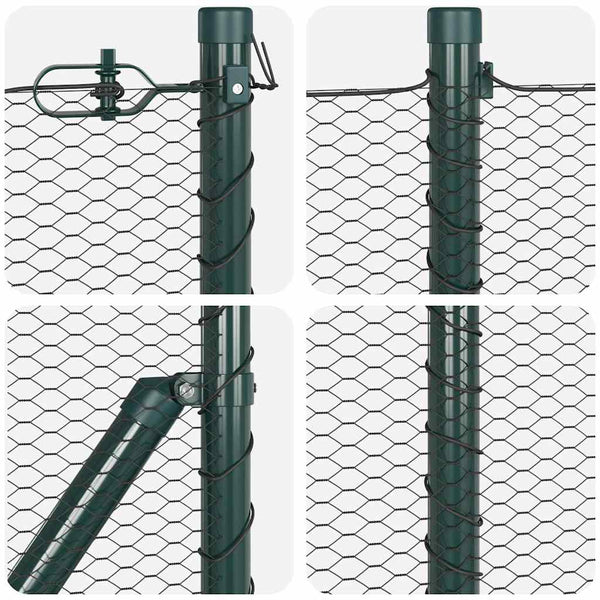 Zaun auf Pfählen 0.8 x 50 m grau