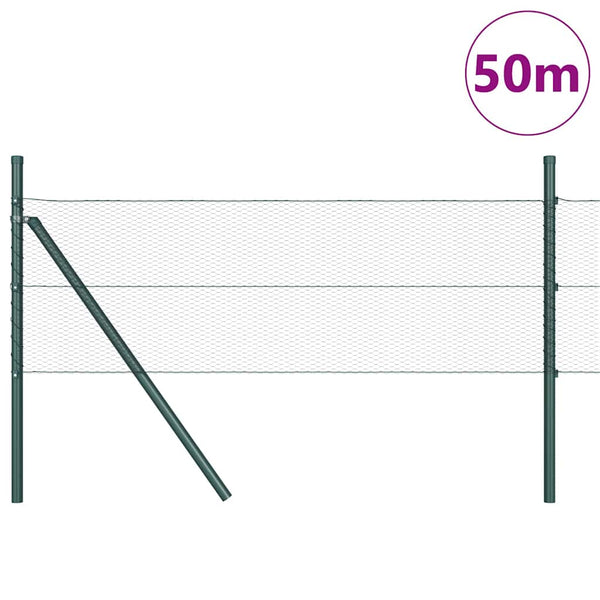Zaun auf Pfählen 0.8 x 50 m grau