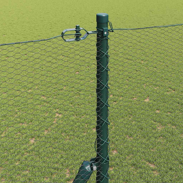 Zaun 50 m mit grauen Pfosten 1.5