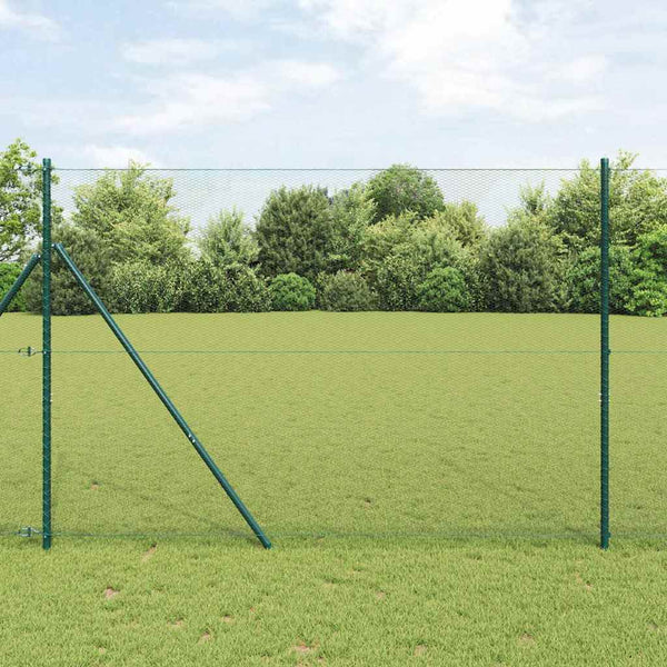 Zaun 50 m mit grauen Pfosten 1.5
