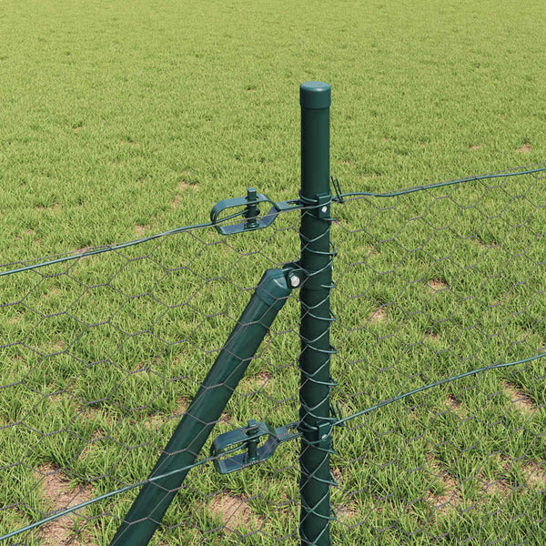 0.5 x 100 m aita, harmaa, paalut mukana