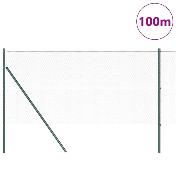 1 x 100 m paalujen kanssa aita harmaa