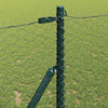 Zaun grau mit Pfählen 1 x 100 m