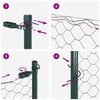 Zaun mit Pfosten 100 m x 1.2 grau