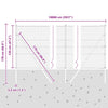 Zaun mit Pfosten 100 m x 1.2 grau