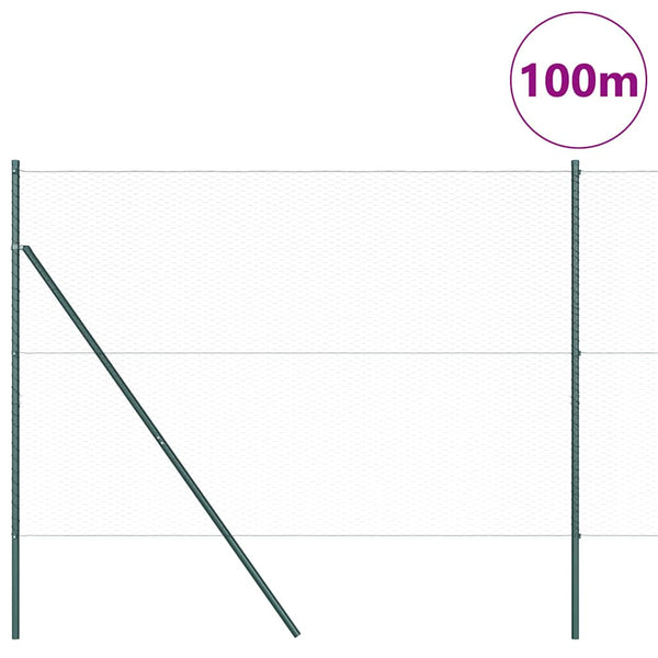 Harmaa aita 1.5 x 100 m paalujen kanssa