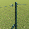 1,5 x 100 m Zaun, grau, mit Pfosten