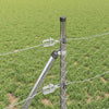 0,4 m x 10 Zäune Silber mit Pfosten