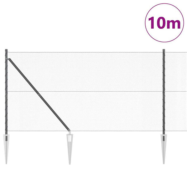 Aita 1.4 x 10 m harmaana paalujen kanssa