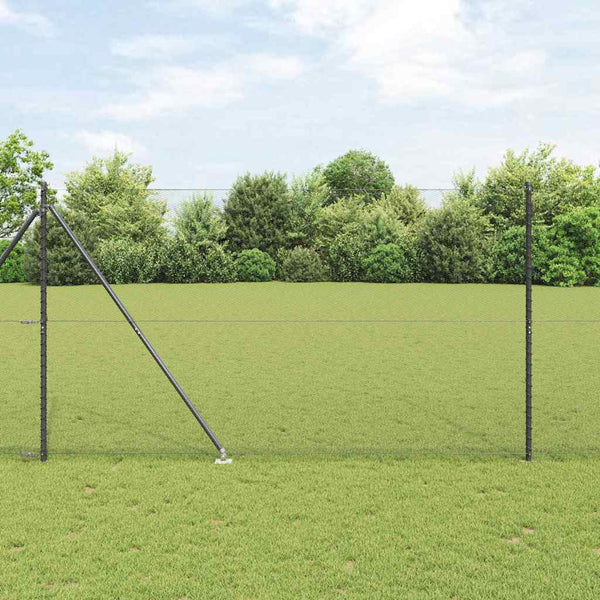 1.6 x 10 m aita paalujen kanssa, harmaa