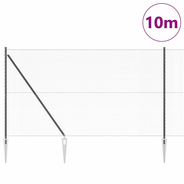 1.6 x 10 m aita paalujen kanssa, harmaa