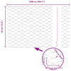 Gartenzaun grau 0,4 x 25 m mit Pfosten