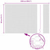 Paalujen kanssa harmaa aita 0.8 m x 25 m