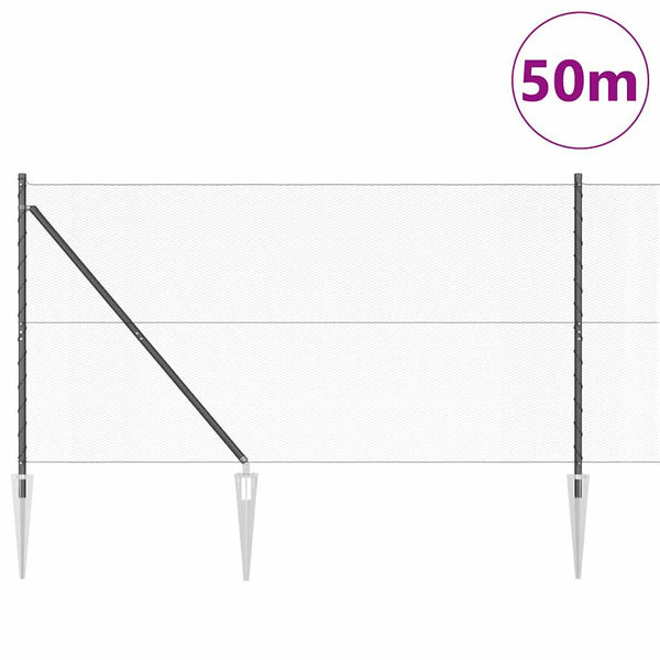 Aita 1.4 x 50 m harmailla paaluilla