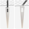 Aita 1.5 m x 50 m harmailla paaluilla