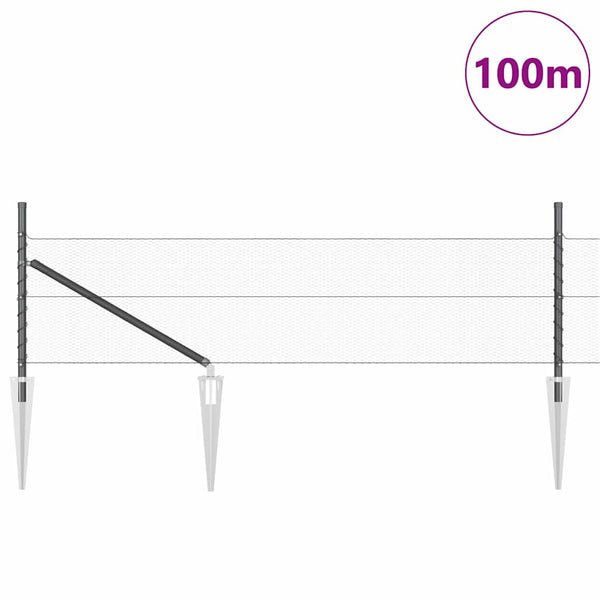 Aita paaluilla Harmaa 0.8 x 100 m