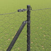 1,5 x 100 m Zaun mit grauen Pfählen