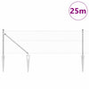 0,6 x 25 m Hopea aita paalujen kanssa