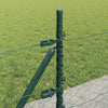 0,5 x 10 m grüner Zaun mit Pfählen