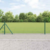 0,6 x 10 m Grüner Zaun mit Pfählen