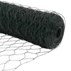 0,4 x 25 m Grüner Zaun mit Pfählen