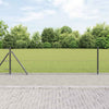 Grauer Zaun mit Pfählen 0,4 x 25 m