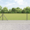 Grauer Zaun mit Pfählen 0,6 x 25 m
