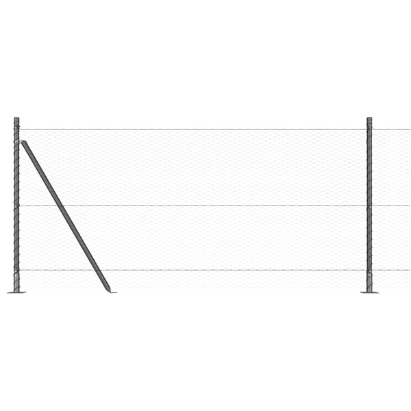 Aita paaluilla, harmaa 0.8 m x 25 m