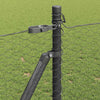 Zaun 1 x 25 m mit Pfählen Grau