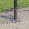 Zaun mit grauen Pfosten 1,4 x 25 m