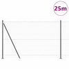 1,6 x 25 m Zaun mit Pfählen, grau